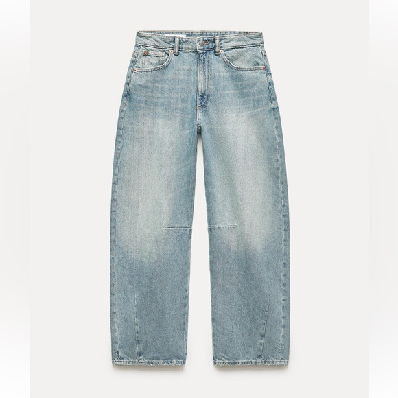 Zara mid waist baggy balloon jeans size 29 size 8 - Picture 3 of 16